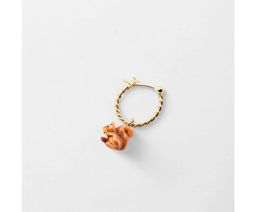 松鼠迷你耳環 (單隻)